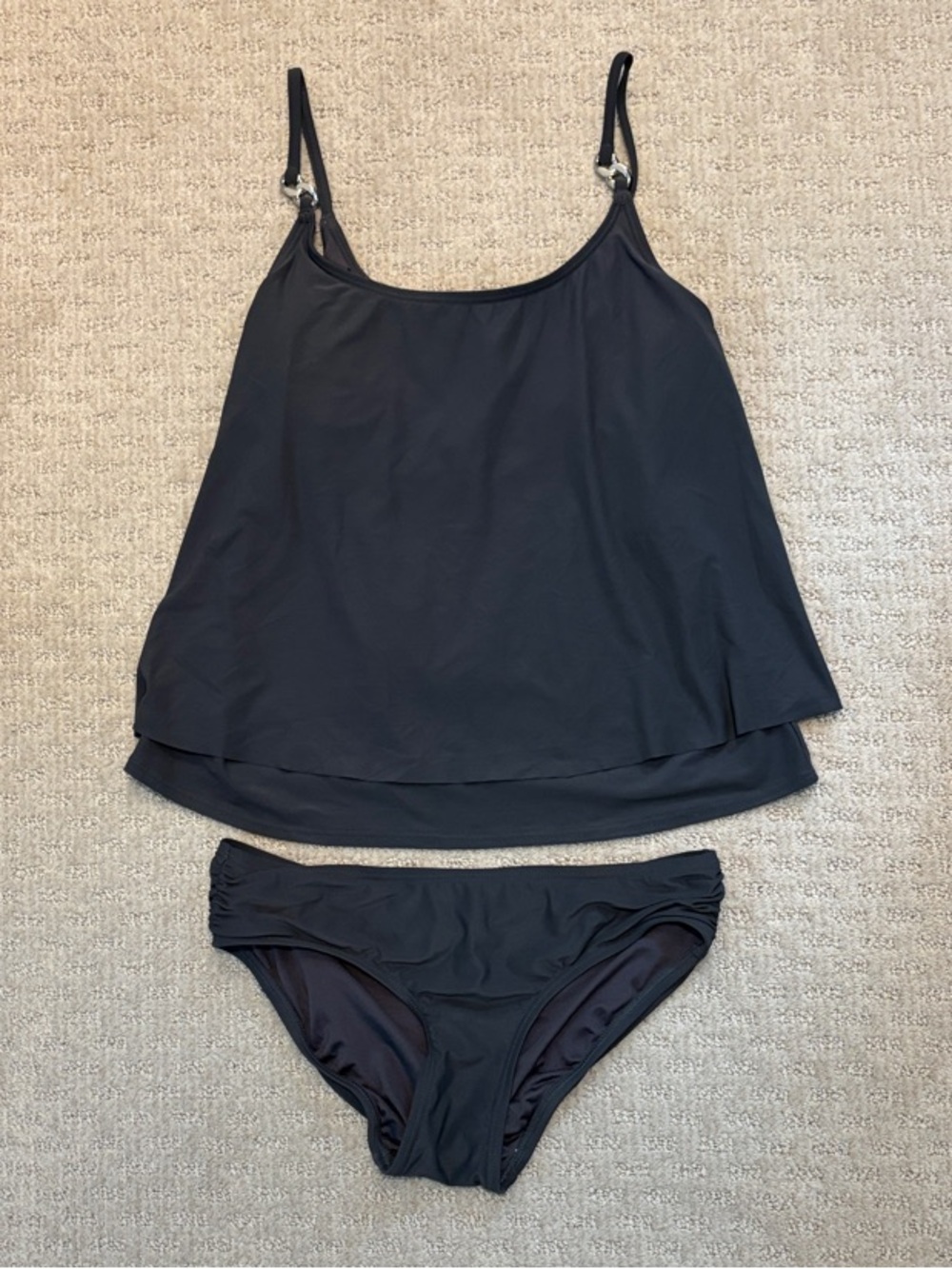MICHAEL Michael Kors Grey Flowy Swim Top and Bottom Set